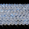 Natural Rainbow Moonstone Strong Blue Flash Gemstone Grade AAA Round 6MM 7MM 8MM 9MM 10MM 11MM 12MM 13MM 14MM Loose Beads (D382)