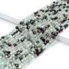 4MM Natural Green Phantom Quartz Gemstone Grade A Faceted Prism Double Point Cut Loose Beads (D341)