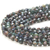 3MM Natural Russian Seraphinite Gemstone Micro Faceted Round Loose Beads 15 inch Full Strand (80016224-P50)
