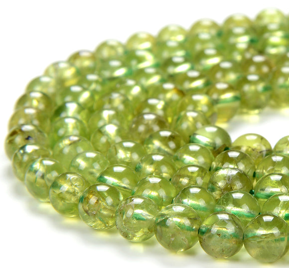 Natural Peridot Gemstone Grade AAA Round 3MM 4MM 5MM 6MM Loose Beads (D304)