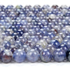 8MM Natural Iolite Gemstone Grade AAA Round Loose Beads (D304)