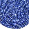4X3MM Natural Sodalite Gemstone Grade AAA Micro Faceted Rondelle Loose Beads 15 inch Full Strand (80016397-P62)
