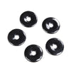40MM Natural Smooth Shungite Gemstone Grade AAA Donut Pendant 1 Bead (80008560-D48)