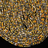 Natural Bumblebee Jasper Gemstone Grade AA Micro Faceted Round 2MM 3MM 4MM Loose Beads 15 inch Full Strand (P78)