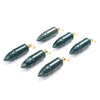 53X14MM Natural African Blood Stone Gemstone Perfume Bottle Pendant Bullet Point, Essential Oil Bottle Beads 1 Bead (80017258-P72)