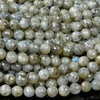 Natural Labradorite Gemstone Grade A Faceted Round 11MM 12MM 13MM Loose Beads (D350)