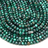 4MM Natural Malachite Gemstone Grade A Micro Faceted Cube Loose Beads (P44)
