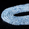 2MM Natural Aquamarine Gemstone Grade AAA Micro Faceted Diamond Cut Cube Loose Beads 15 inch Full Strand (80009235-P43)