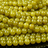 Natural Peridot Jade Gemstone Grade AAA Round 8MM 10MM Loose Beads (D403)