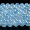 Natural Aquamarine Gemstone Grade AAA Round 6MM 7MM 8MM 9MM 10MM 11MM 12MM 13MM 14MM 15MM Loose Beads (D122)