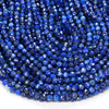 5MM Natural Lapis Lazuli Gemstone Grade AA Micro Faceted Round Loose Beads 15 inch Full Strand (80009391-P29)