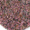 2MM Natural Multi Color Tourmaline Gemstone Grade AA Round Loose Beads 15 inch Full Strand (80016791-P63)
