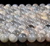 Natural Gray Sunstone Gemstone Grade A Round 5MM 6MM 7MM 8MM 10MM Loose Beads (D392)