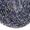 4MM Natural Iolite Gemstone Grade A Micro Faceted Round Loose Beads 15.5 inch Full Strand (80009431-P32)