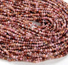2mm Natural Norwegian Thulite Gemstone Grade AA Micro Faceted Round Loose Beads 15 inch Full Strand (80008860-P12)