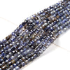 Natural Iolite Gemstone Grade A Micro Faceted Diamond Cut Cube 4MM 5MM Loose Beads (P41)