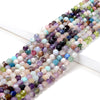 Natural Galaxy Mix Stones Multi Color Gemstone Grade Micro Faceted Round 3-4MM 4-5MM Loose Beads 15 inch Full Strand (P30)