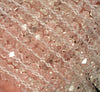 8X4mm Clear Quartz Rock Crystal Gemstone Grade AAA Faceted Rondelle Loose Beads 15 inch Full Strand (90187607-701 A)