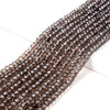 6X4MM Natural Smoky Quarzt Gemstone Grade AAA Micro Faceted Rondelle Loose Beads (P37)