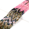 2MM Natural Multi Color Tourmaline Gemstone Grade AAA Micro Faceted Round Loose Beads 15.5 inch Full Strand (80009346-P26)