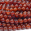 Natural Hessonite Garnet Gemstone Grade AAA Round 3MM 4MM 5MM 6MM 7MM 8MM 9MM Loose Beads (D297)