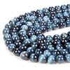 6mm Natural Blue Tiger Eye Hawk Eye Gemstone Grade AA Round 6mm Loose Beads 15 inch Full Strand LOT 1,2,6,12 and 50 (80005810-480)