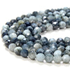 Natural Silvery Gray Eagle Eye Gemstone Grade AAA Micro Faceted Round 2MM 3MM 4MM Loose Beads 15 inch Full Strand (P54)