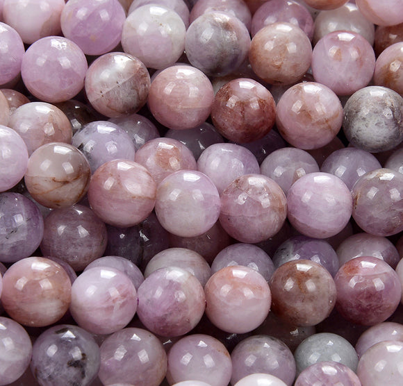 Natural Kunzite Gemstone Round 7MM 8MM 9MM 10MM 11MM 12MM Loose Beads (D271)