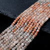 4MM Natural Arusha Sunstone Gemstone Grade AAA Micro Faceted Round Loose Beads 15.5 inch Full Strand (80009384-P29)