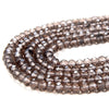 6X4MM Natural Smoky Quarzt Gemstone Grade AAA Micro Faceted Rondelle Loose Beads (P37)