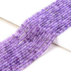 3X2MM Natural Amethyst Gemstone Grade AAA Micro Faceted Rondelle Loose Beads 15 inch Full Strand (80016383-P61)