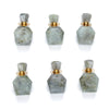 34X21X13MM Natural Gray Labradorite Gemstone Perfume Bottle Pendant Faceted, Essential Oil Bottle Beads 1 Bead (80017224-P70)