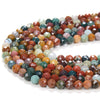 Natural Ocean Jasper Multi Color Gemstone Grade AAA Micro Faceted Round 3MM 4MM Loose Beads 15 inch Full Strand (P27)