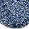 2MM Natural Blue Sapphire Gemstone Grade A Micro Faceted Round Loose Beads 15 inch Full Strand (80016200-P49)