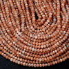 4X3MM Natural Sunstone Gemstone Grade AA Micro Faceted Lantern Loose Beads (P35)