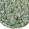 Natural Prehnite Gemstone Grade A Micro Faceted Round 2MM 4MM 5MM Loose Beads 15 inch Full Strand (P55)