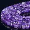 5MM Natural Amethyst Gemstone Grade AA Faceted Square Cube Loose Beads (P68)