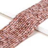 3X2MM Natural Rhodochrosite Gemstone Grade A Micro Faceted Rondelle Loose Beads 15 inch Full Strand (80016378-P61)