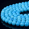 10MM Blue Turquoise Gemstone Round Loose Beads 15 inch Full Strand (80016519-D294)