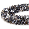 5MM Natural Black Rutilated Quartz Gemstone Grade AA Micro Faceted Round Loose Beads 15.5 inch Full Strand (80009445-P33)