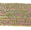 3x2mm Purple Green Hematite Gemstone Micro Faceted Rondelle Loose Beads 15.5 inch Full Strand (80007531-A263)