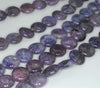 12mm Light Purple Lepidolite Gemstone Grade A Flat Round Loose Beads 8 inch Half Strand (90187873-656)