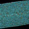 8X5MM Blue Turquoise Gemstone Round Loose Beads (D180)