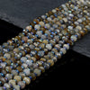 6x3MM Natural Labradorite Gemstone Faceted Rondelle Loose Beads (D394)