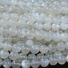 Natural Flash White Moonstone Gemstone Grade AAA Round 5MM 6MM 7MM 8MM 9MM 10MM 11MM 12MM Loose Beads (D137)