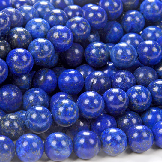 8mm Azura Lapis Lazuli Gemstones Round 8MM Loose Beads 15 inch Full Strand (90105419-120)