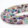 Natural Galaxy Mix Stones Multi Color Gemstone Grade Micro Faceted Round 3-4MM 4-5MM Loose Beads 15 inch Full Strand (P30)
