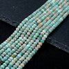 4X3MM Natural Peruvian Amazonite Gemstone Grade AA Micro Faceted Lantern Loose Beads (P36)