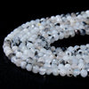 4x3MM Natural Rainbow Moonstone Gemstone Grade A Micro Faceted Rondelle Loose Beads 15 inch Full Strand (80009123-P47)