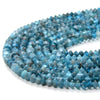 3X2MM Natural Apatite Gemstone Grade AA Bicone Faceted Rondelle Saucer Loose Beads 15 inch Full Strand (80009276-P25)